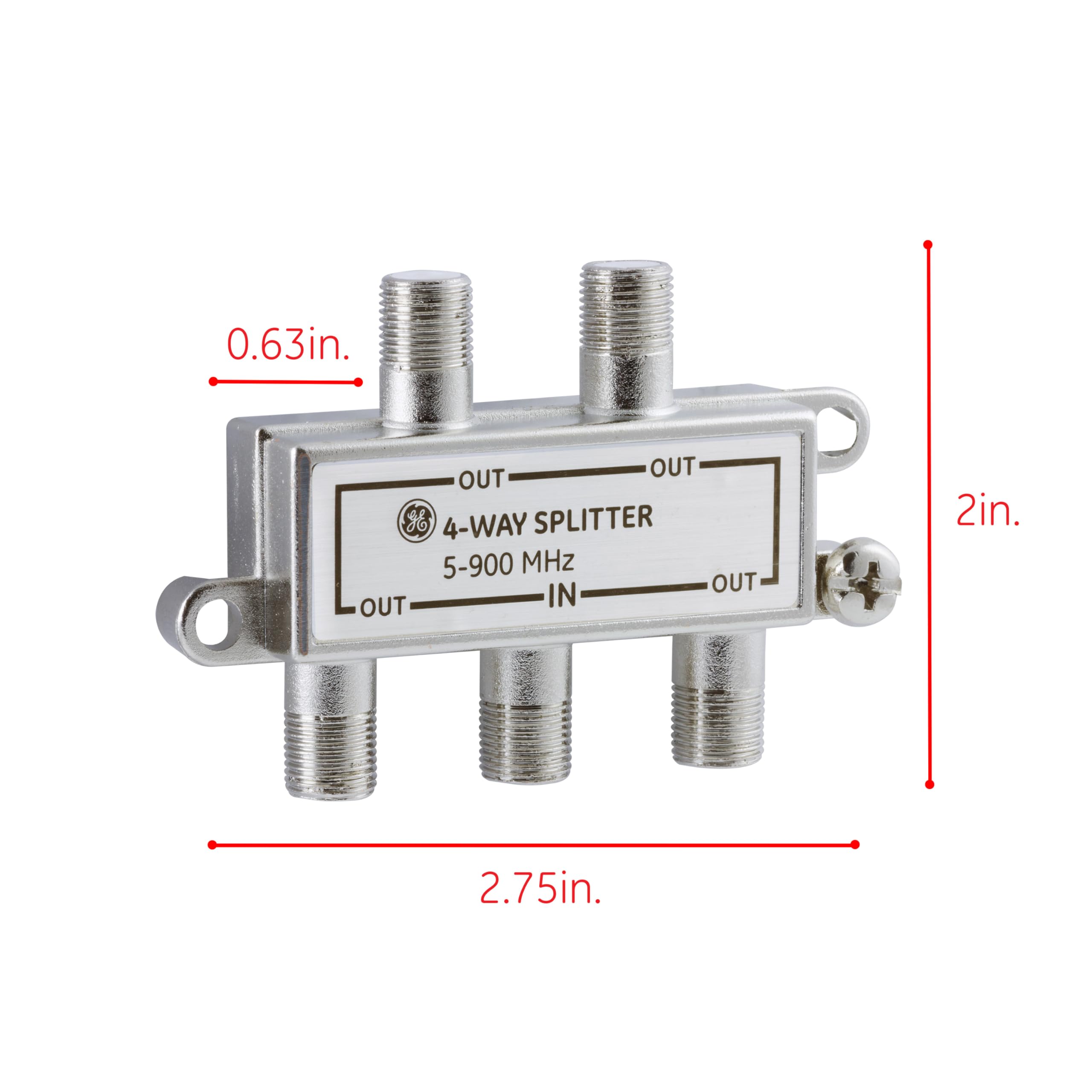 Amazon | GE 3ウェイ 同軸スプリッター, 1 Pk, 35047 | GE | アンテナ